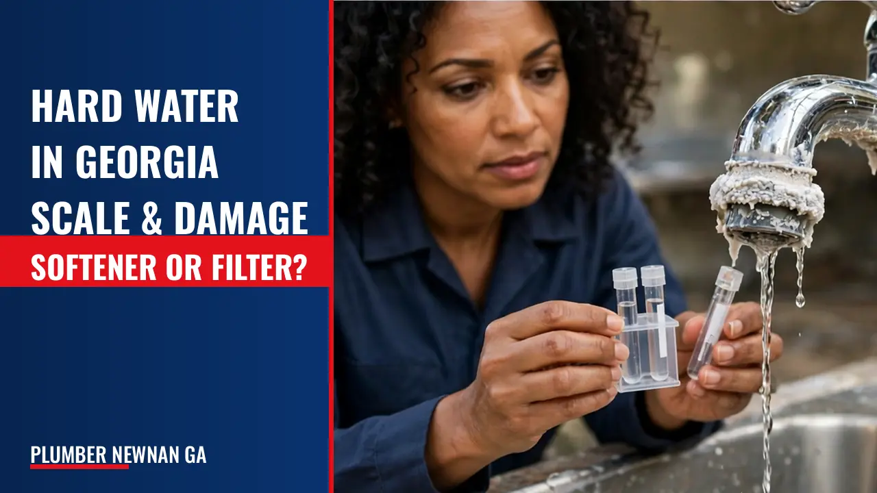 A water-quality page connecting regional hardness to softener, filtration, and scale-related failures.