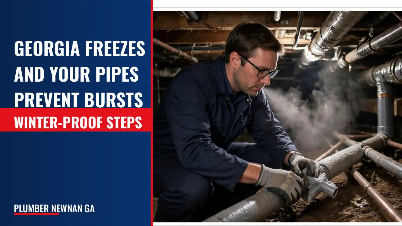 How do seasonal freezes in Georgia affect pipes, and what prevention steps reduce risk?