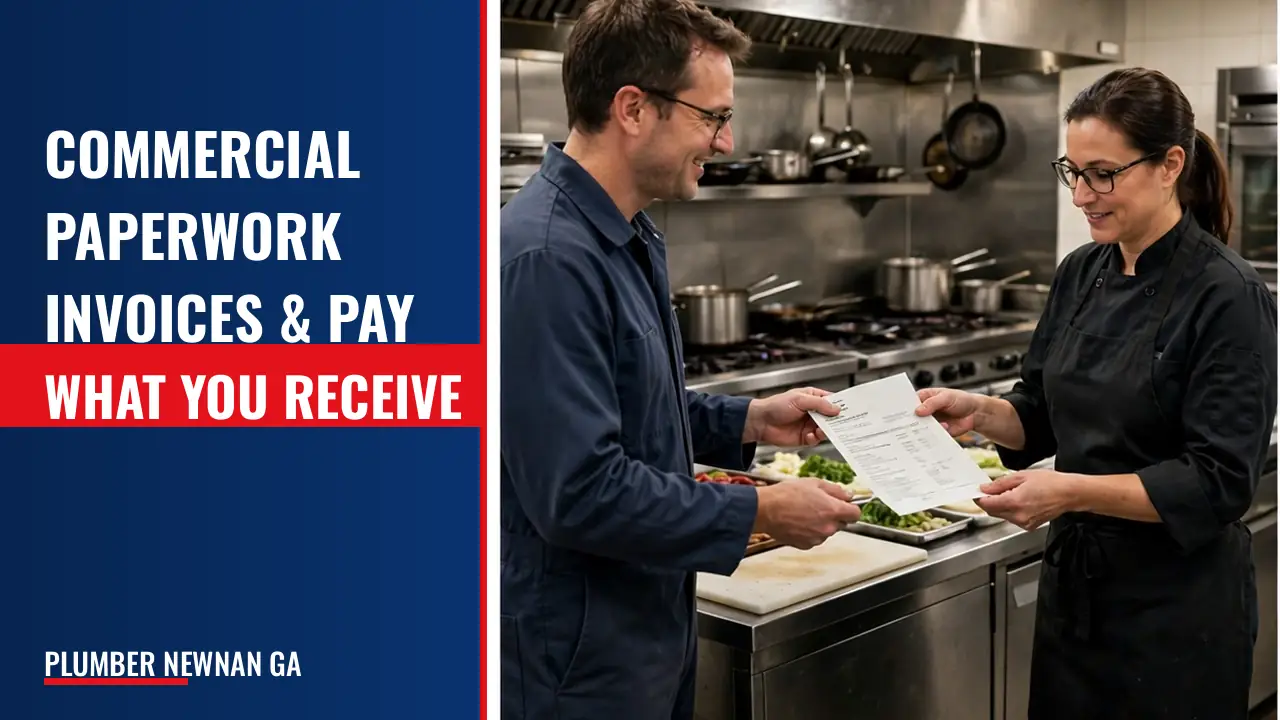 What documentation, invoicing, and payment options are provided for commercial clients?