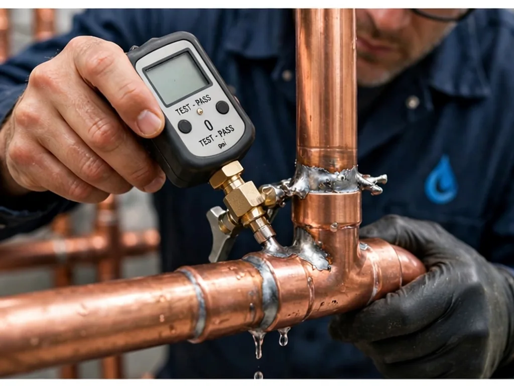 professional copper pipe leak repair Newnan