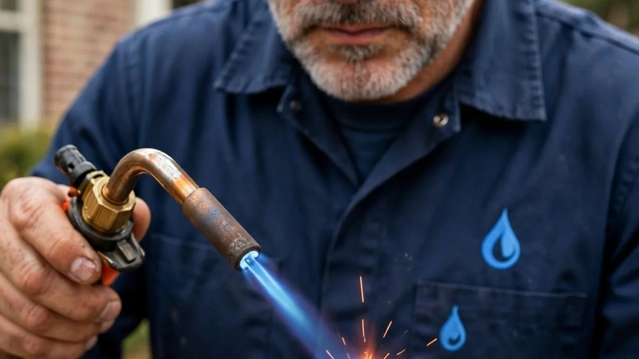 copper pipe leak repair near me